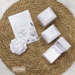 علب الخواتم - ابيض / قطيفه خفيفه