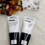 الوان اكليريك للقماش / اسود