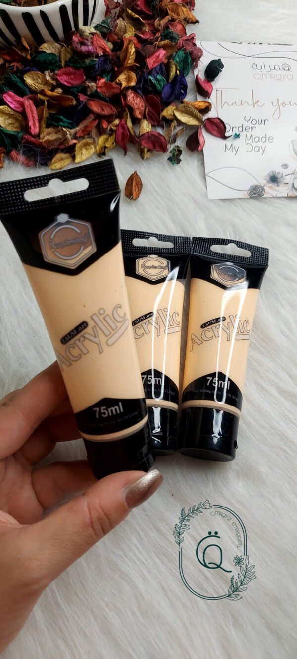 الوان اكليريك للقماش / بيج للبشرة