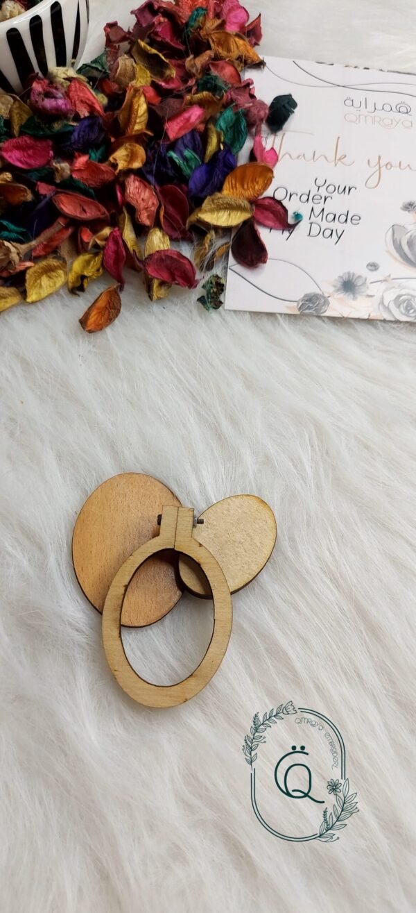 مدليات خسب صغير - بيضاويه