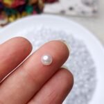 لولي / ابيض - نص حبه - مقاس 6