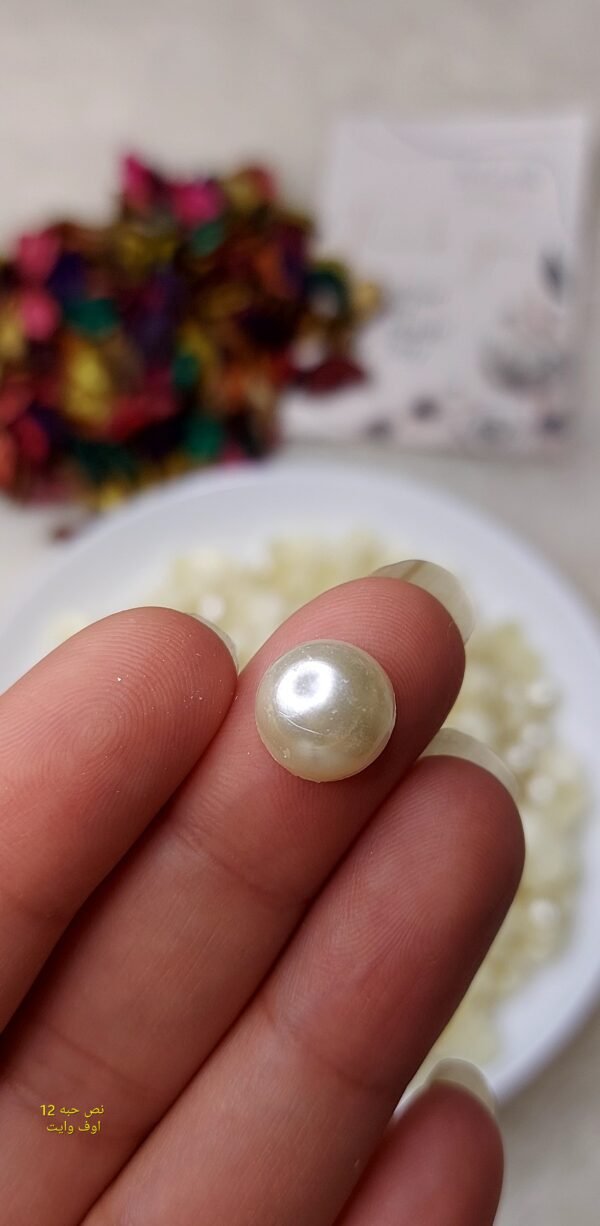 لولي / اوف وايت - نص حبة - مقاس 12