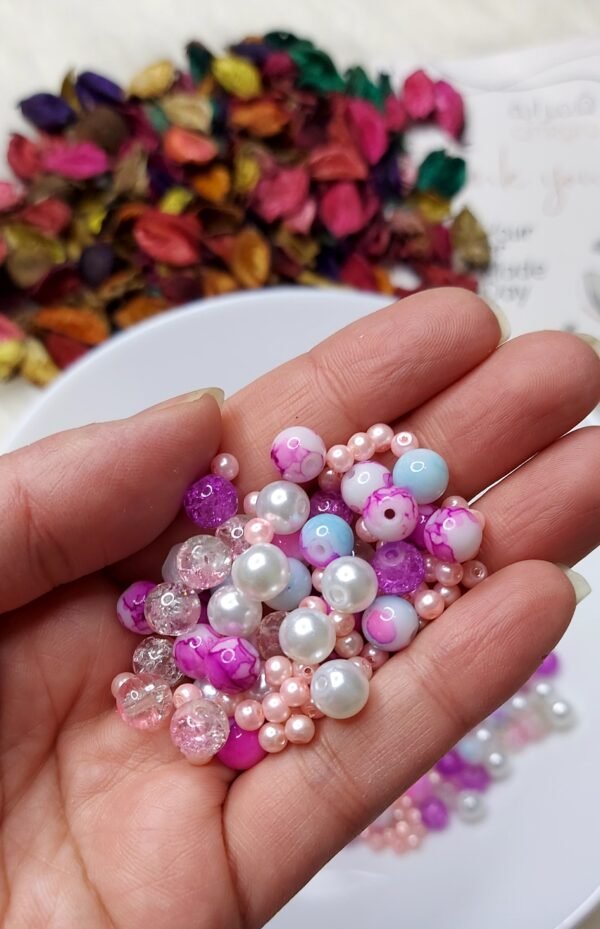 مكيس Q - زجاجي / بينك*موف