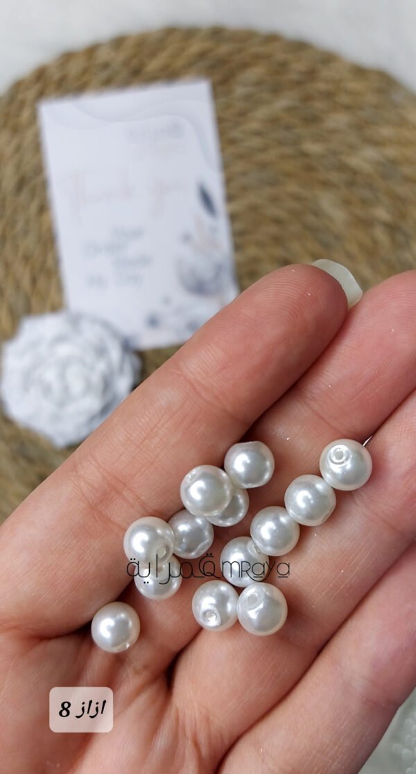 لولي- ابيض / ازاز – مقاس 8