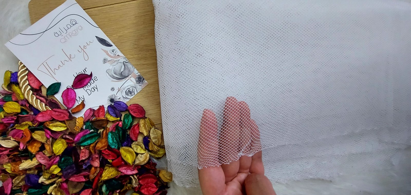 20241015_165448 تول بطانة - ناشف فستان العروسه - الصورة 1