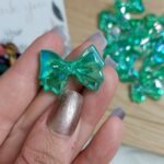 اكليريك - فيونكه ملونة - اخضر