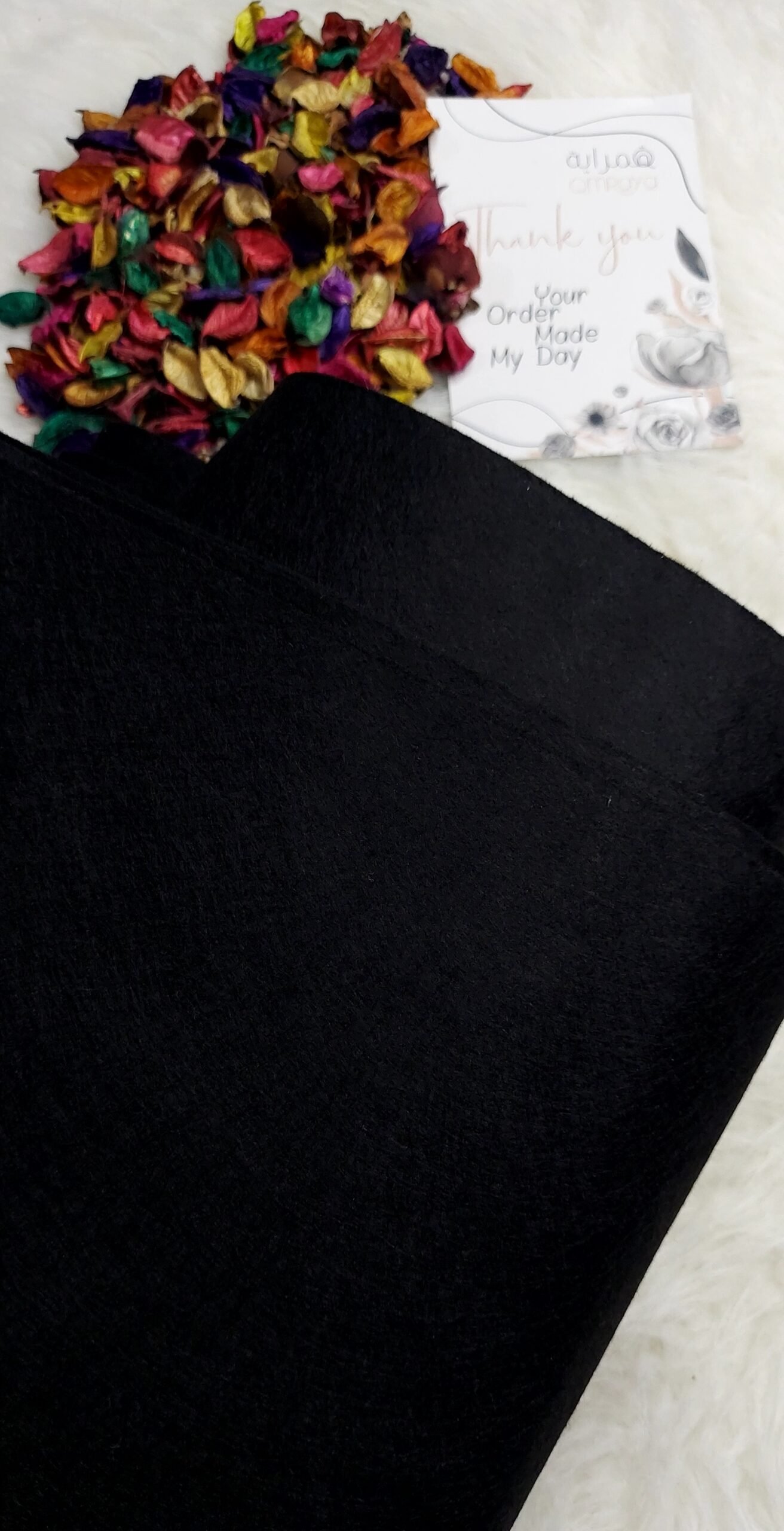 20241210_132558 قماش جوخ - اسود / للتقفيل - الصورة 1