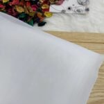 قماش اورجانزا روزيه - ابيض