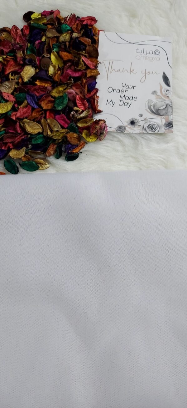 تول مناديل كتب الكتاب - ابيض (متر*متر)