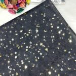 تول اسود - مطرز ب نجوم