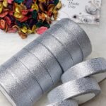 ستان لامع - 2سم / فضي