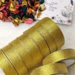 شريط لامع - 2سم / دهبي