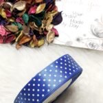 ستان منقط - 2سم / ازرق