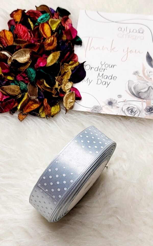 ستان منقط - 2سم / رصاصي