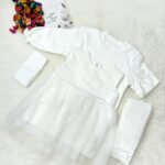 فستان كيدي - ابيض تول