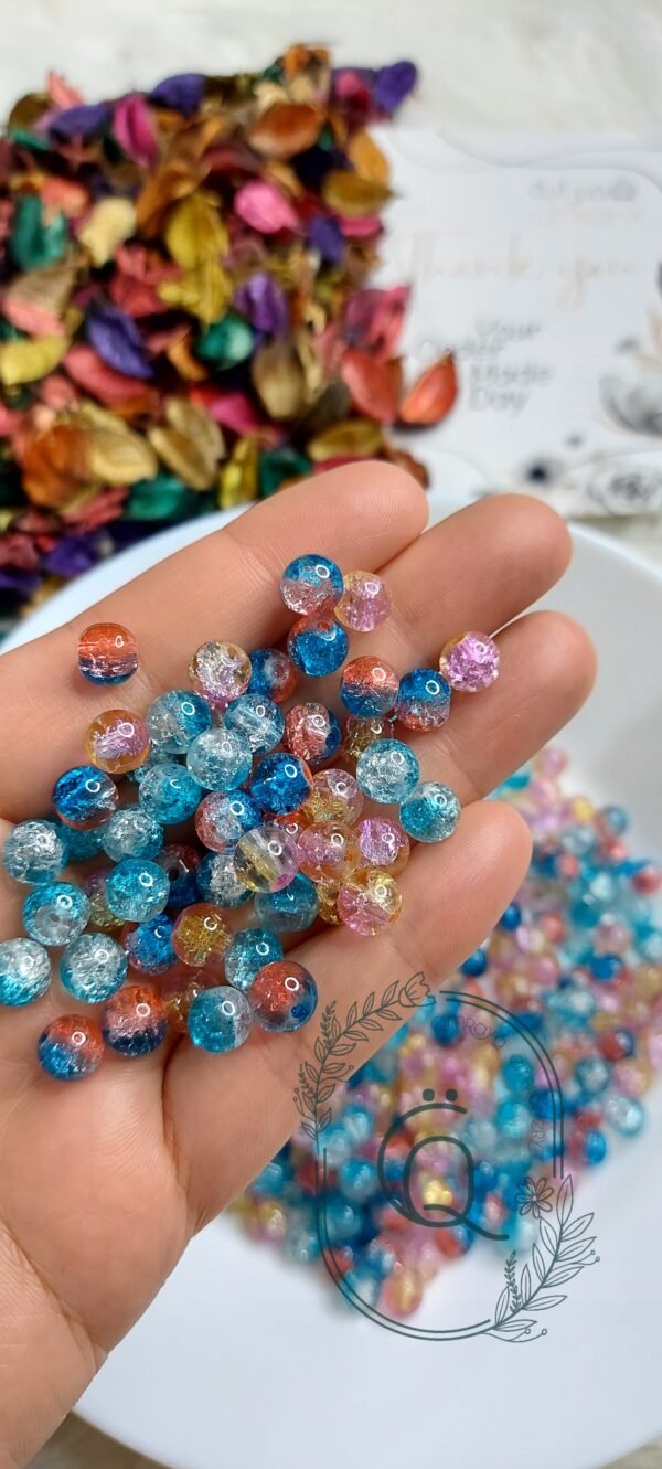 مكيس Q - زجاجي / ازرقات