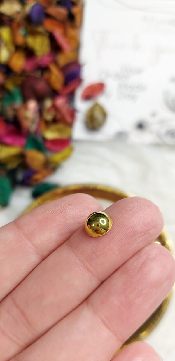 لولي / دهبي - نص حبه - مقاس 8