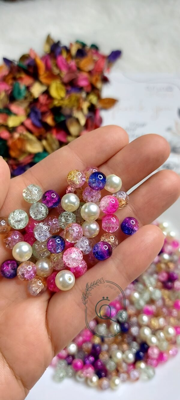 مكيس Q - زجاجي / بينك*ازرق