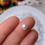 لولي / ابيض - نص حبه - مقاس 8