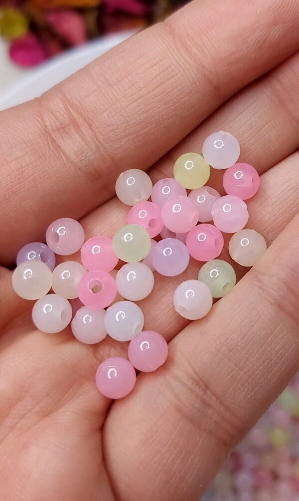 زينه Mix - خرز ملون Mix فاتح / مقاس 6