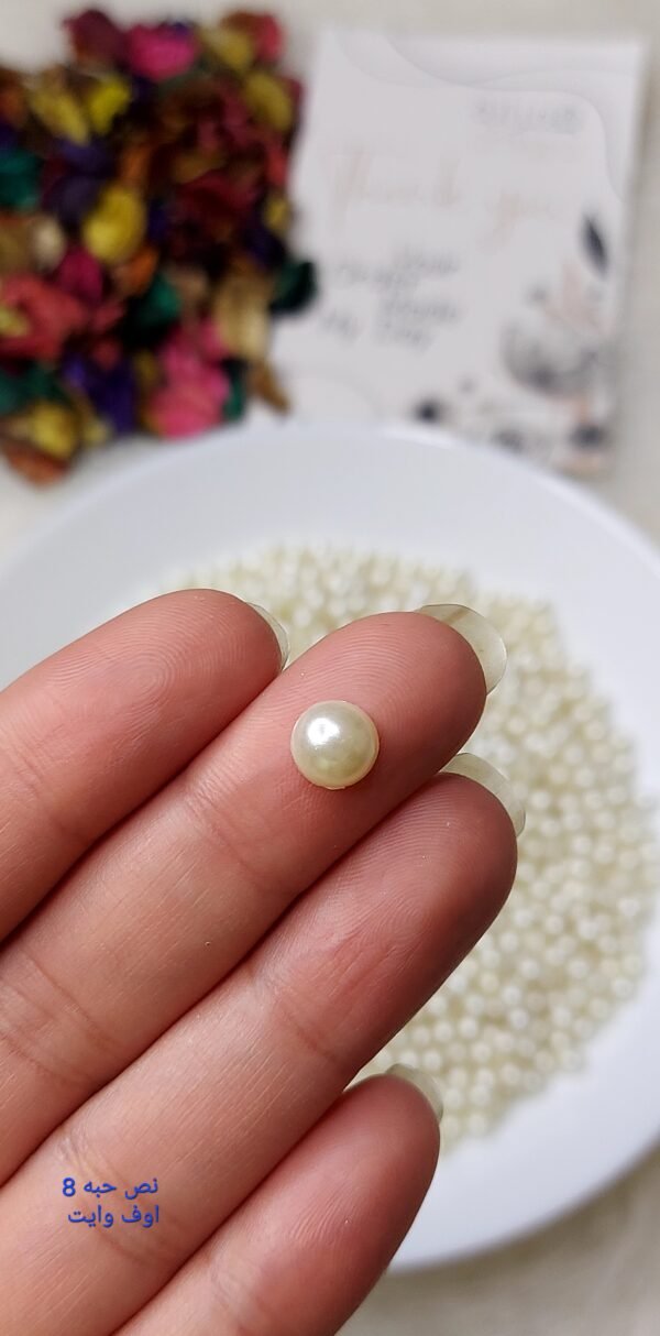 لولي / اوف وايت - نص حبه - مقاس 8