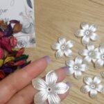 ورد اكليريك - ورد خماسي / كبير - اوف وايت