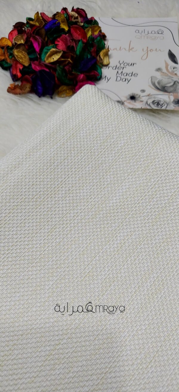 قماش كتان - تركي / اوف وايت