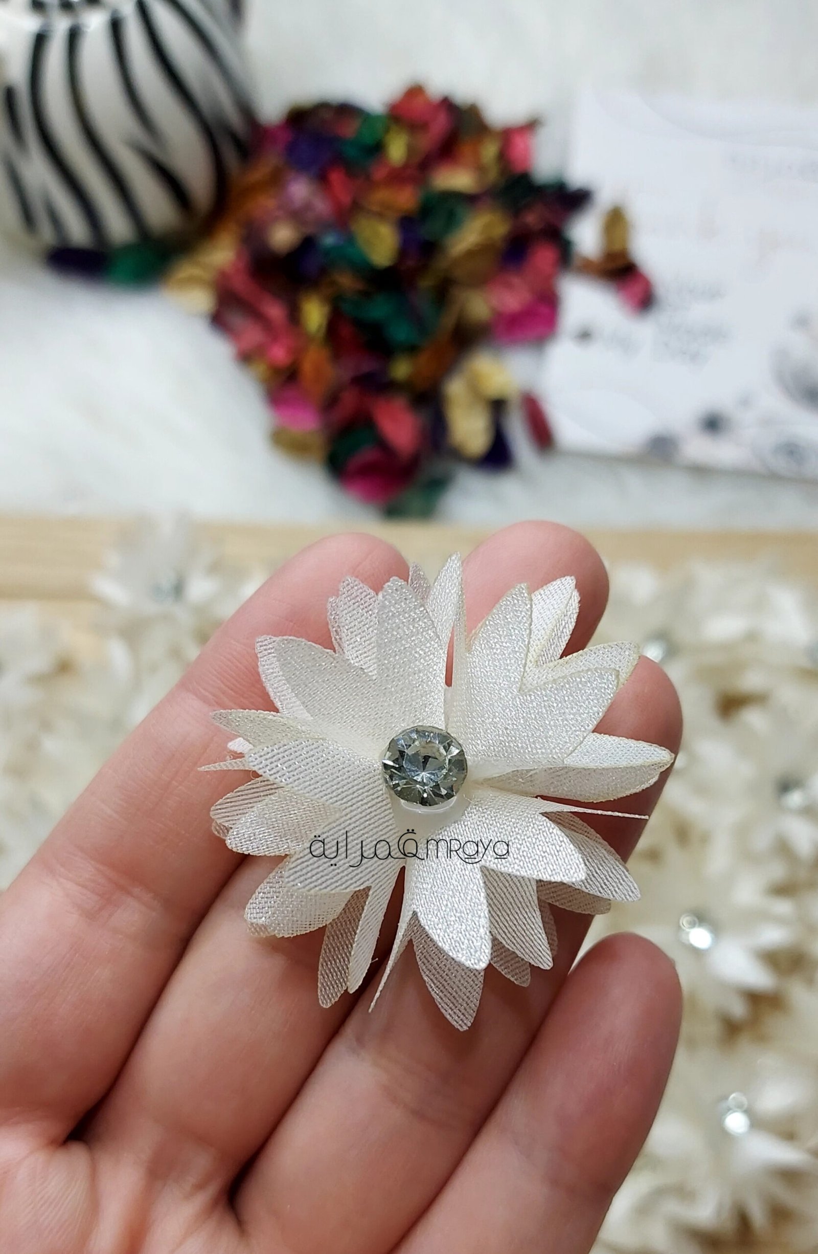 InShot_20251006_013956373 ورد اورجانزا - اوف وايت - الصورة 1