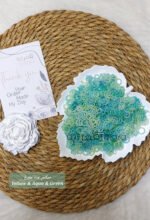 ⁦ميكس ورد مفرغ - Yellow & Aqua & Green⁩ - الصورة ⁦2⁩