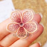 وردة تول مطرز - سيمون