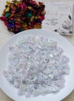 ⁦اكليريك - فيونكه ملونة - ابيض⁩ - الصورة ⁦2⁩