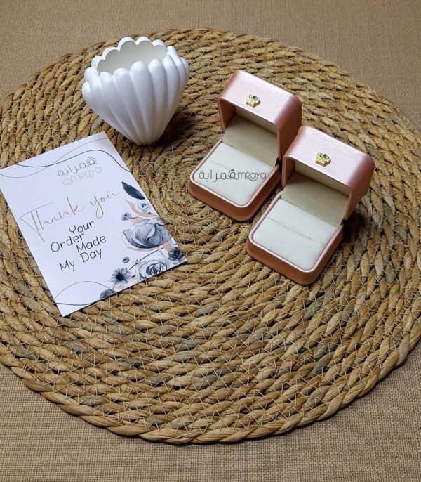 علب الخواتم – روز جولد بتاج دهبي / جلد