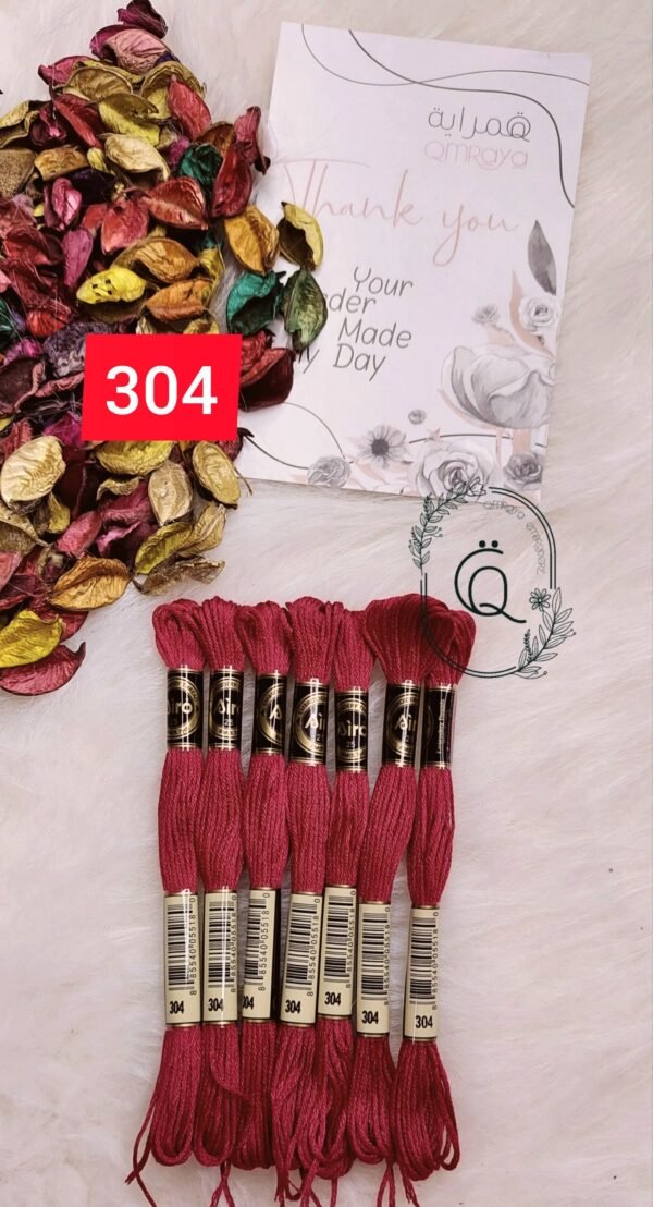 خيوط الأيرو - 19 / 304 - محمر