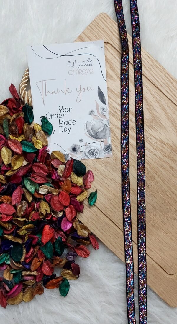 شريط لامع - اسود - ملون