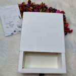 علبة درج - مناديل كتب الكتاب / شريط كحلي