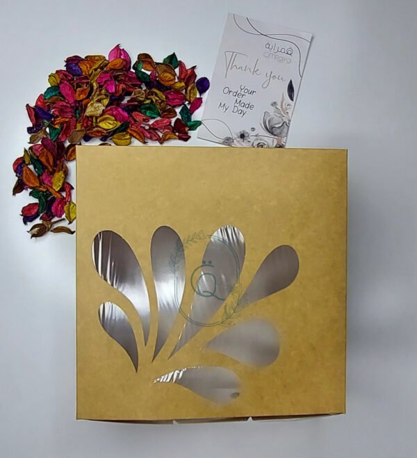 التغليف - علبة كرافت / السنبلة - مربعه