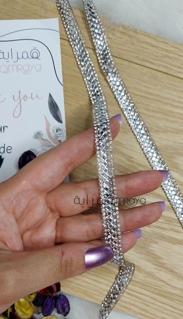 شريط ستراس - فضي