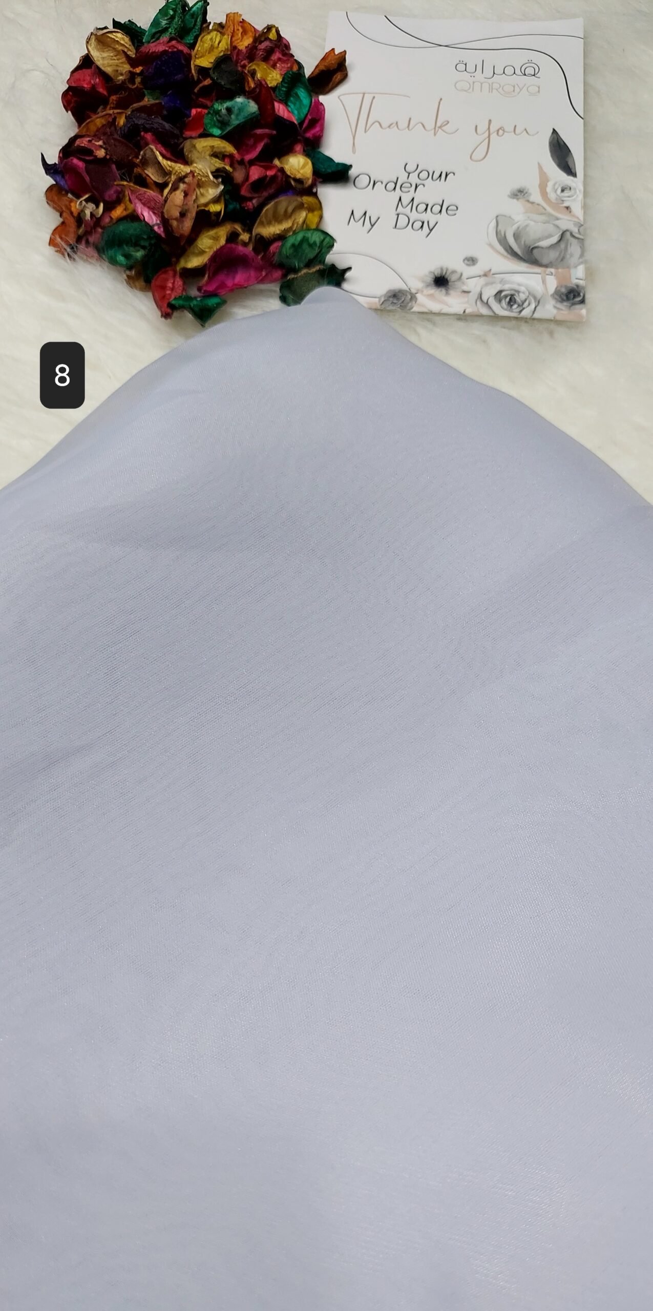 اورجانزا روزيه - كود 8 قماش اورجانزا روزيه - رقم 8 - الصورة 1