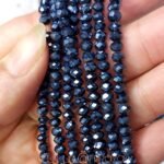 عقد كريستال / كحلي مقاس 4