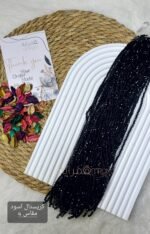 ⁦عقد كريستال / اسود مقاس 4⁩ - الصورة ⁦2⁩