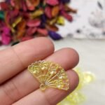 اكليريك ملون - مروحة ملونة - جنجاه اصفر