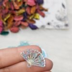 اكليريك ملون - مروحة ملونة - جنجاه لبني