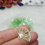 اكليريك ملون - مروحة ملونة - جنجاه اخضر