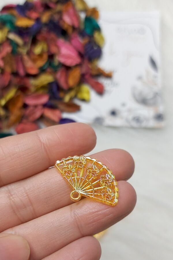 اكليريك ملون - مروحة ملونة - جنجاه برتقالي