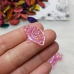 اكليريك ملون - مروحة ملونة - جنجاه فوشيا