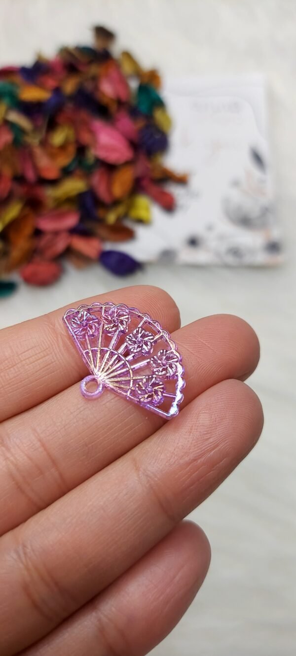 اكليريك ملون - مروحة ملونة - جنجاه بنفسجي