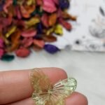 اكليريك ملون - فراشه ملونة صغيره - جنجاه اخضر