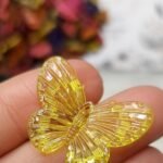 اكليريك ملون - فراشه ملونة صغيره - جنجاه اصفر