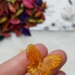 اكليريك ملون - فراشه ملونة صغيره - جنجاه برتقالي