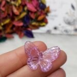 اكليريك ملون - فراشه ملونة صغيره - جنجاه بنفسجي